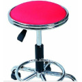 4 wheels red beauty chair